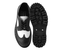 A9885 Black & White Double Decker Brogue