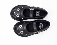 A9725B Black & White Kitty Mary Jane Toddler Sneaker