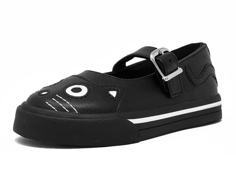 Black & White Kitty Mary Jane Toddler Sneaker - T.U.K.A9725B-05