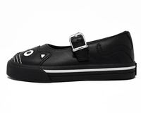 A9725B Black & White Kitty Mary Jane Toddler Sneaker