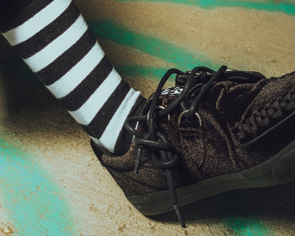 TSK1048 Black & White Stripe T.U.K. Men’s Sock TSK1048-OS