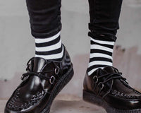 TSK1047 Black & White Stripe T.U.K. Women’s Sock TSK1047-OS