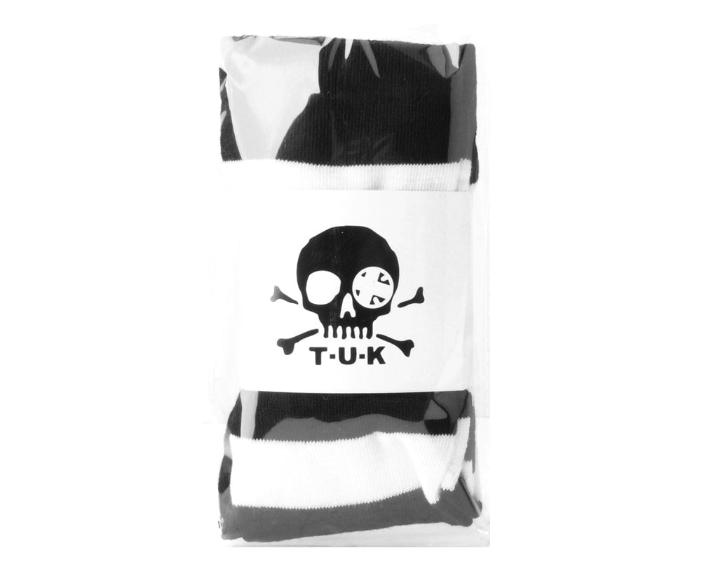 TSK1143 Black & White Striped Thigh High Sock TSK1143-OS