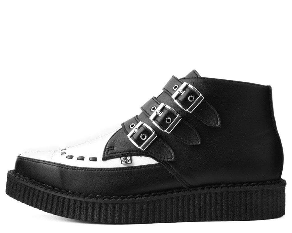 A9540 Black & White TUKskin™ 3-Buckle Pointed Creeper Boot