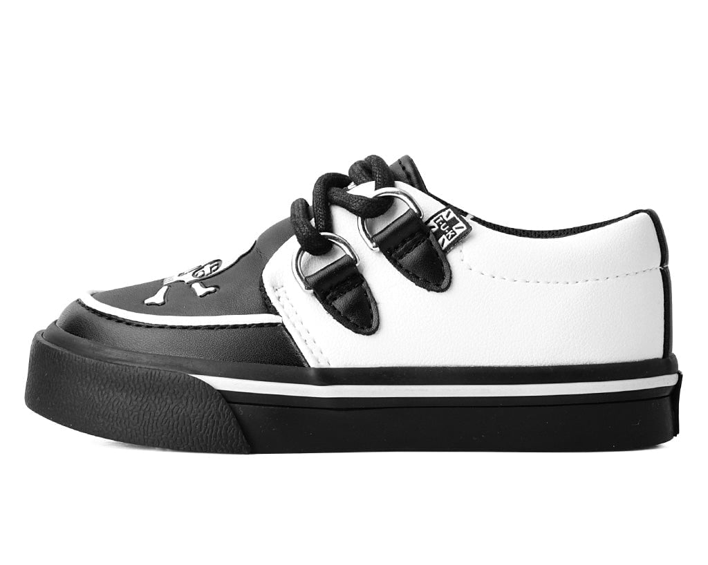 A3139B Black & White TUKskin™ Pirate Creeper Toddler Sneaker
