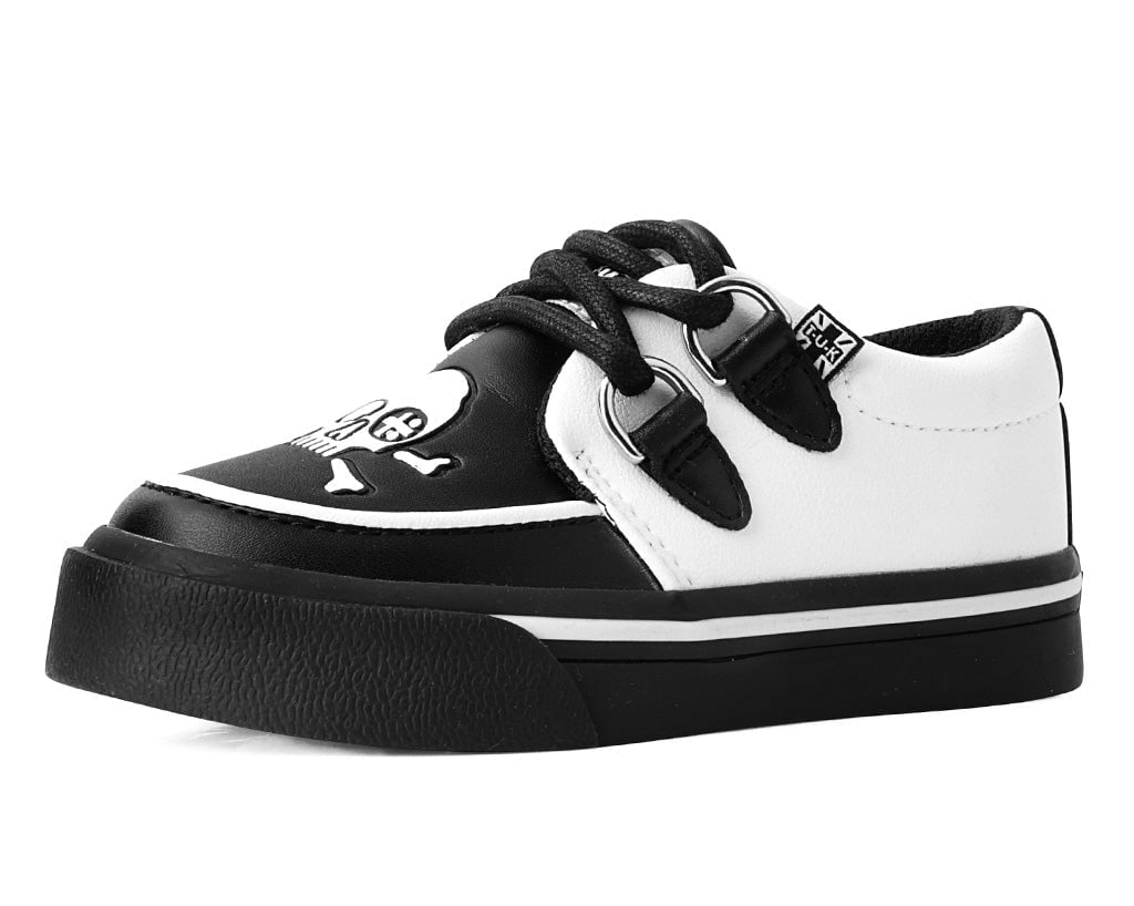 A3139B Black & White TUKskin™ Pirate Creeper Toddler Sneaker