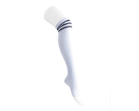 TSK1124 Black & White Varsity Rhinestone Over-The-Knee Sock TSK1124-OS