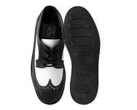 F9742 Black & White Wingtip TUKskin™ Viva Low Creeper