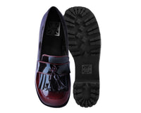 A9827L Burgundy Gradient Loafer Platform