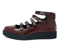 Burgundy Rub - Off Multi Strap Pointed Mary Jane - T.U.K.A9902L-05