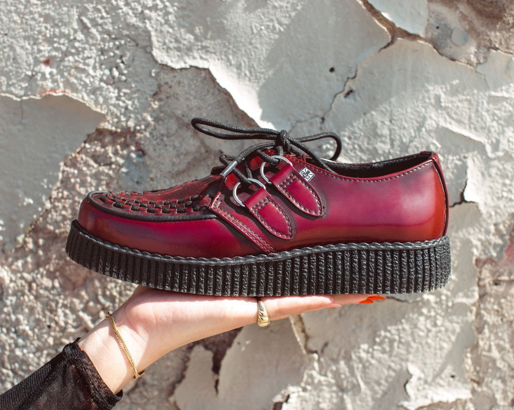 F9857 Burgundy Rub-Off TUKskin™ Viva Low Creeper