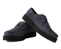 Charcoal Suede Buckle Pointed Creeper - T.U.K.A9764-03