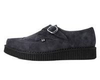 Charcoal Suede Buckle Pointed Creeper - T.U.K.A9764-03
