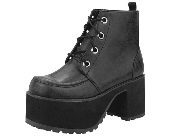 ヒールブーツ　Nomenklatura Studio distressed-ankle-nosebleed-