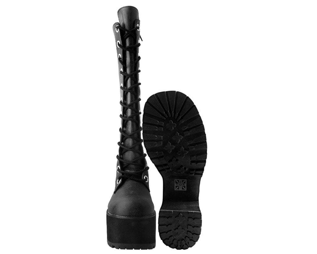 A9649L Distressed Knee-High Nosebleed Boot
