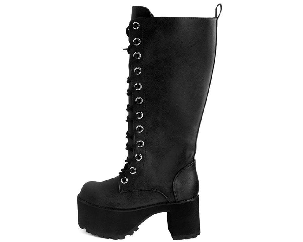 A9649L Distressed Knee-High Nosebleed Boot