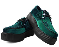 Emerald Green Velvet Viva Mondo Creeper - T.U.K.V8535-03