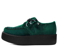 Emerald Green Velvet Viva Mondo Creeper - T.U.K.V8535-03