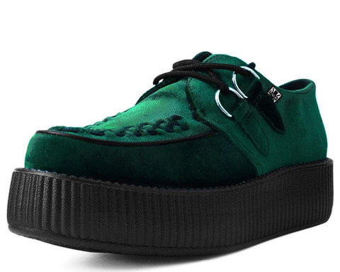 Emerald Green Velvet Viva Mondo Creeper - T.U.K.V8535-03