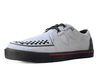 A3048 Grey Suede & Red Trim Interlace Sneaker
