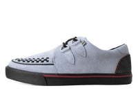 A3048 Grey Suede & Red Trim Interlace Sneaker