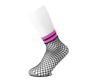 TSK1122 Multi-color Band Fishnet 5-Pk Sock TSK1122-OS