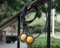 BL09 Mustard Sun Bolo Shoe Tie BL09-OS