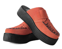 V3178L Orange Suede Creeper Mule