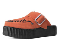 V3178L Orange Suede Creeper Mule