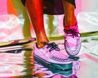 A3033 Pink Suede Sneaker