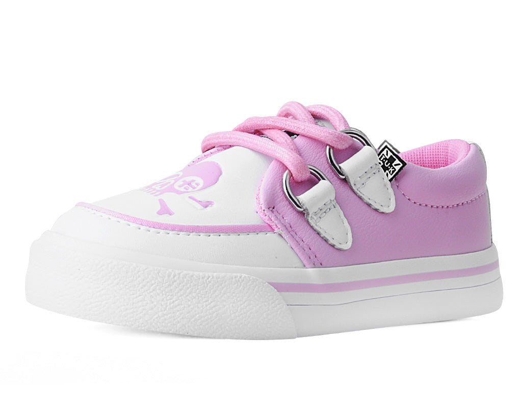 A3140B Pink & White TUKskin™ Pirate Creeper Toddler Sneaker