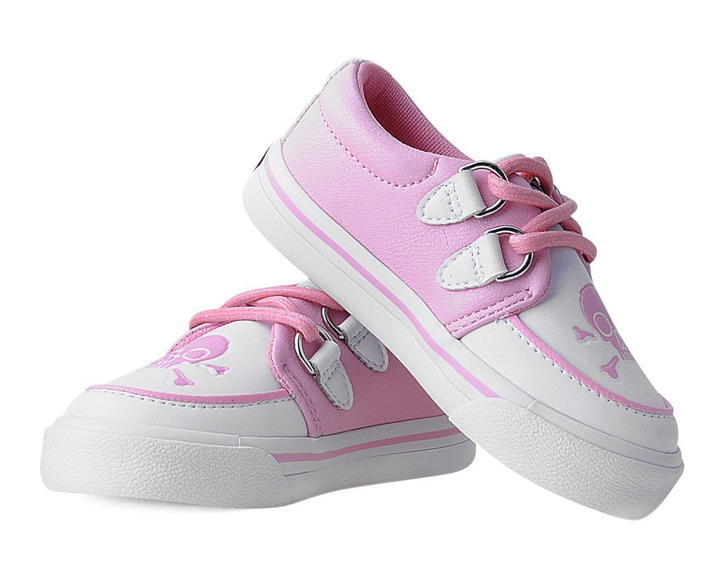 A3140B Pink & White TUKskin™ Pirate Creeper Toddler Sneaker