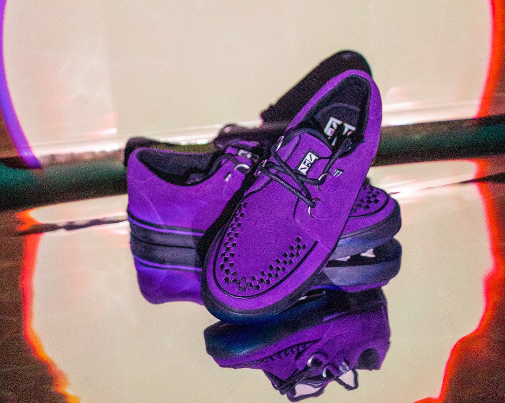 A3034 Purple Suede Sneaker