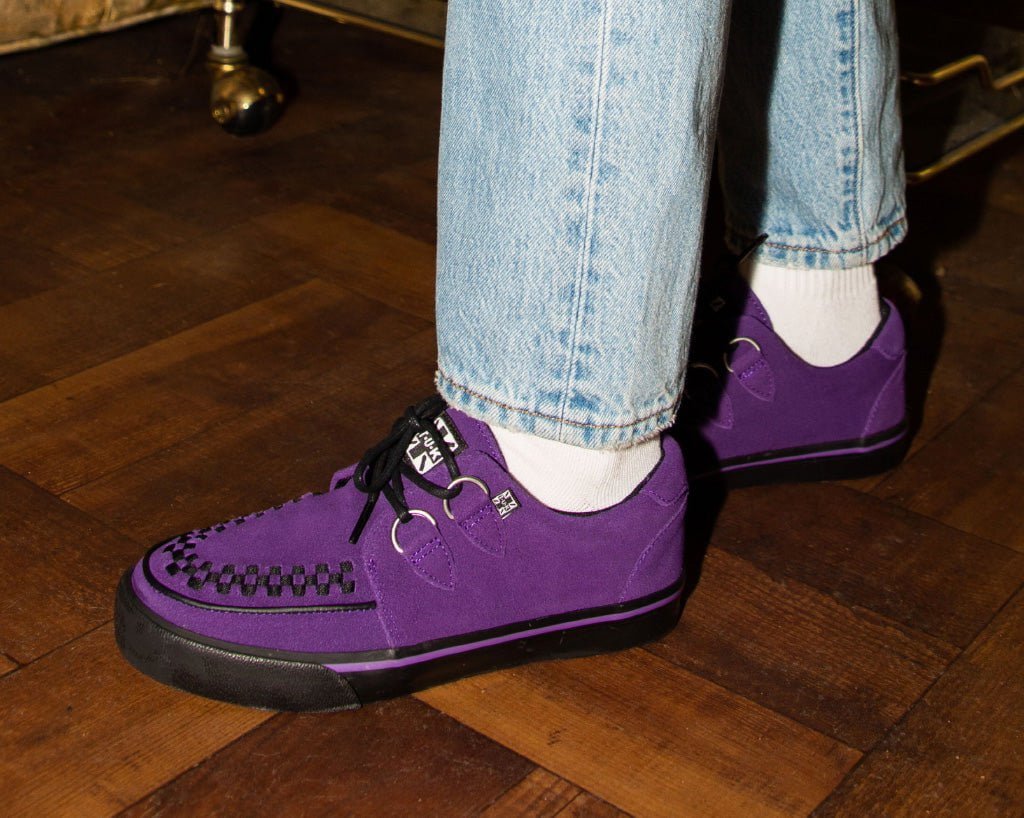 A3034 Purple Suede Sneaker
