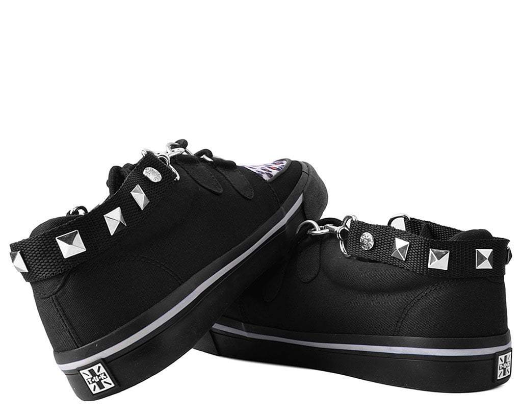 SA03 Pyramid Black Bondage Shoe Straps