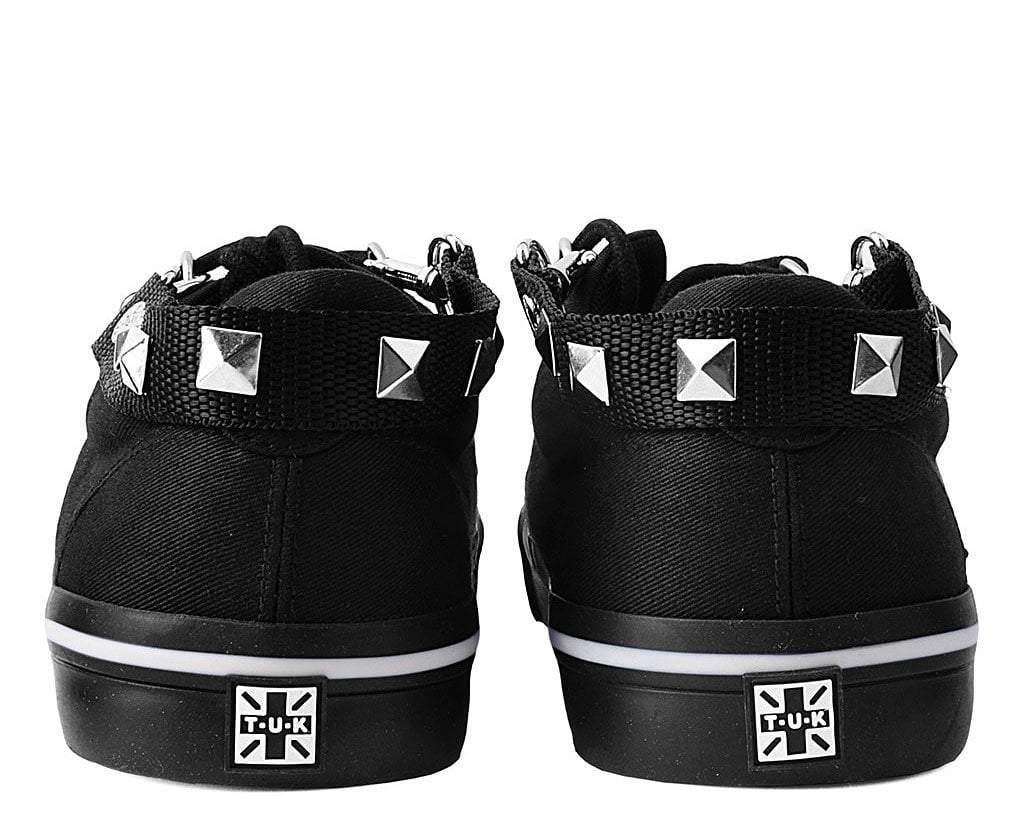 SA03 Pyramid Black Bondage Shoe Straps
