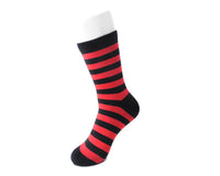 TSK1120 Red & Black Stripe T.U.K Women's Sock TSK1120-OS