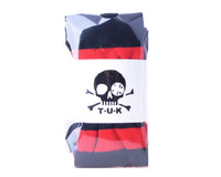 TSK1142 Red & Black Striped Thigh High Sock TSK1142-OS