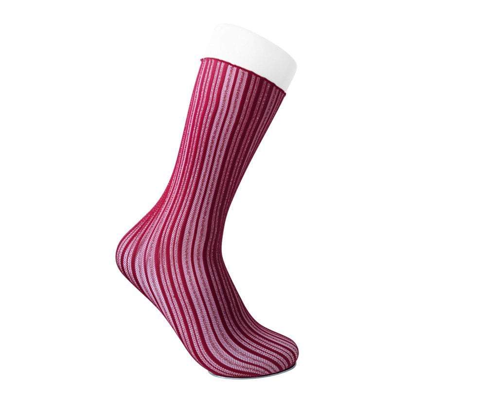 TSK1088 Red Lettuce Trim Lace Sock TSK1088-OS