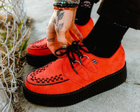 V3072 Red Suede Mondo Creeper
