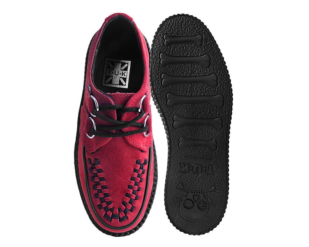 V3072 Red Suede Mondo Creeper