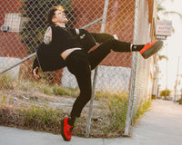 V3072 Red Suede Mondo Creeper