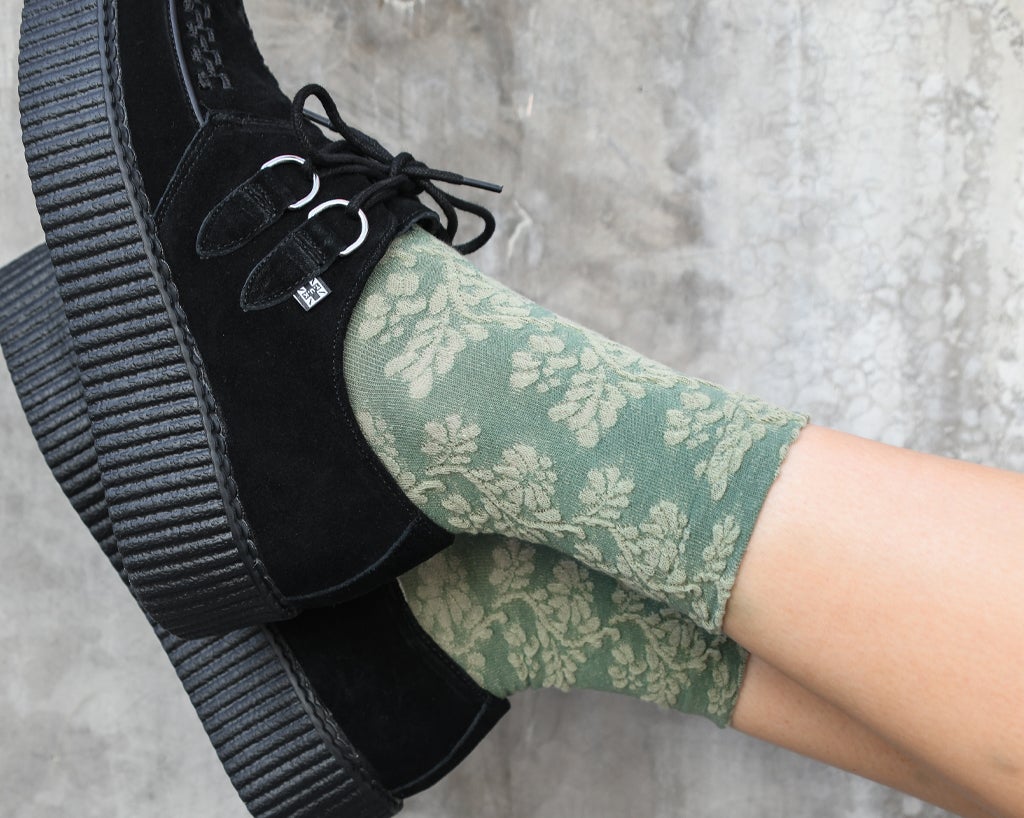 TSK1136 Sage Filigree Mesh Sock TSK1136-OS