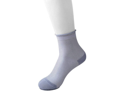 TSK1049 Silver Sparkly Metallic Women’s Sock TSK1049-OS