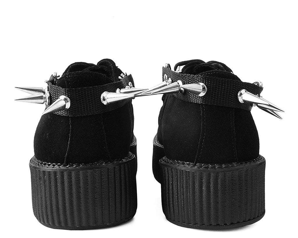 SA04 Spiked Black Bondage Shoe Straps