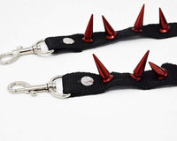 SA14 Spiked Red Bondage Shoe Straps