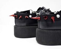 SA14 Spiked Red Bondage Shoe Straps