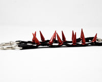 SA14 Spiked Red Bondage Shoe Straps