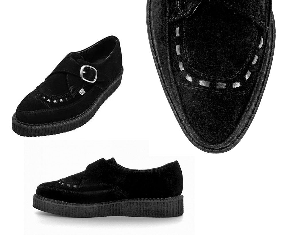 Suede Pointed Buckle Creeper - T.U.K.A8139-03