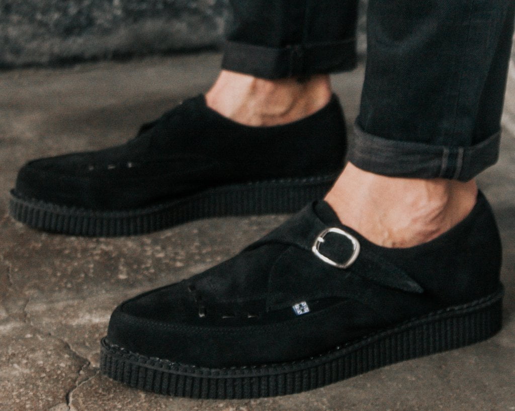 Suede Pointed Buckle Creeper - T.U.K.A8139-03